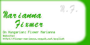 marianna fixmer business card